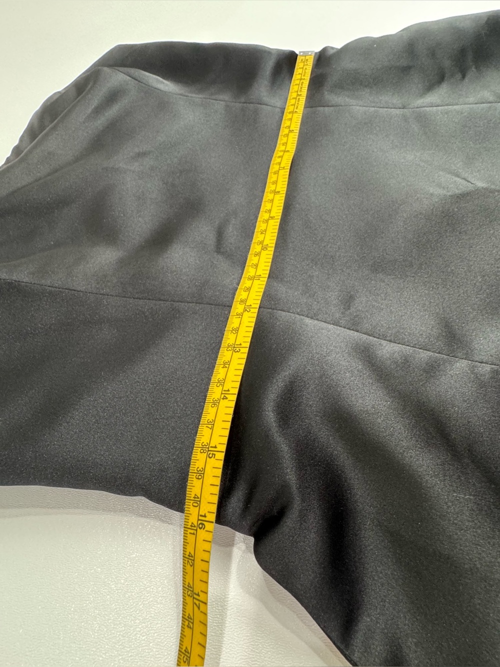 BCBGMAXAZRIA Black Satin Midi Fit & Flare Strapless Cocktail Dress Size 12 - Picture 10 of 15